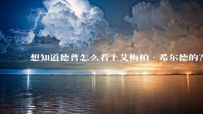 想知道德普怎么看上艾梅柏·希尔德的?